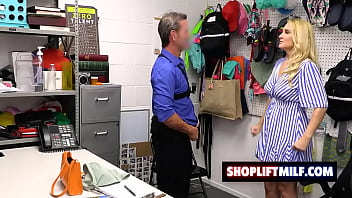 Busty Milf Julia Robbie Got Caught Stealing A Battery From The Store And Takes Security Guard&#039_s Cock In Her Pussy As A Punishment
