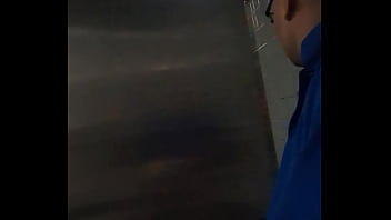 With The Lights Malfunctioning In The Restroom, It&#039_s Difficult To Tell If This Mystery Guy Peeped At Me First Or I To Him, But Either Way, I Sexually Came In The End