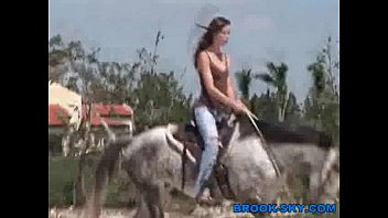 ToplessTeenOnHorseback