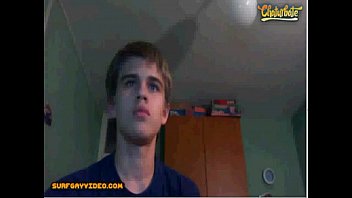 Naked Jock Masturbating On A Chair