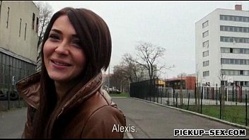 Amateur Alexis Brill Flashes Her Tits And Ripped For Money