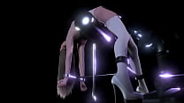 Blonde Girl On A BDSM Sex Machine | 3D Porn