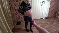 A Pregnant Student Takes The Test Of A Mature Lesbian Teacher Who Fucked The Girl In Her Hairy Pussy. POV.