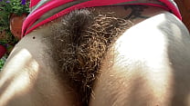 Hairy Bush Outdoor Two Cigarettes