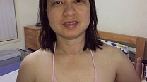 Asian MILF Pussy Playing For XVideos Fans In Pink Body Stockings