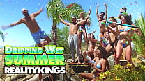It's The Last Day In The Project DTF House & All The Stars Have The Biggest Orgy By The Pool REALITY KINGS