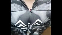 粉墨人生 角色扮演之女蜘蛛侠狂玩自己的小逼
